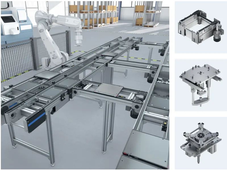 Pallet conveyors pikeun ngalacak sareng mawa pamawa produk (6)