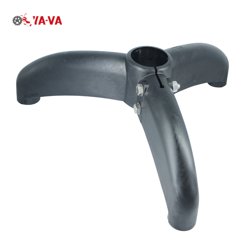 plastic support base bipod for conveyor components