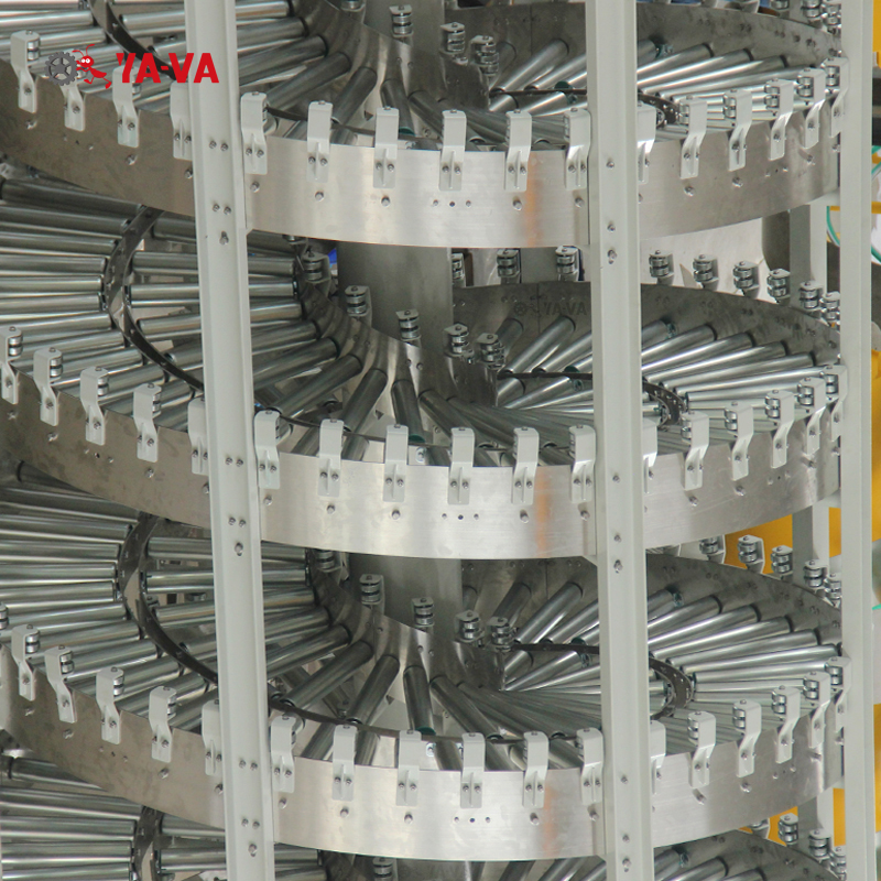 Double Lane Spiral Conveyor for Medical Bottle Elevation