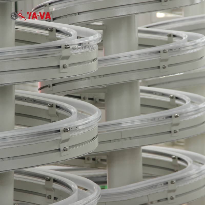 Flexible chain spiral conveyor