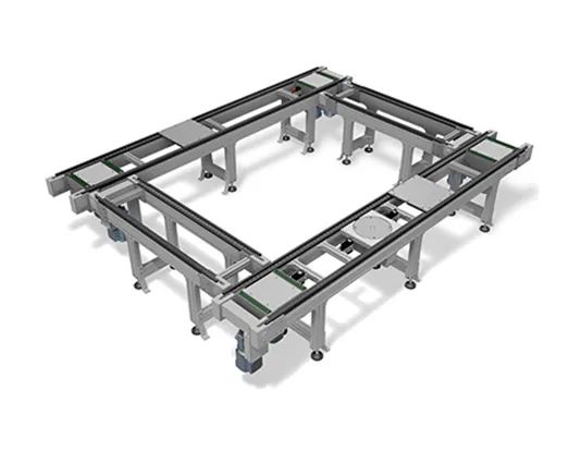Pallet conveyors to track and carry product carriers (5)